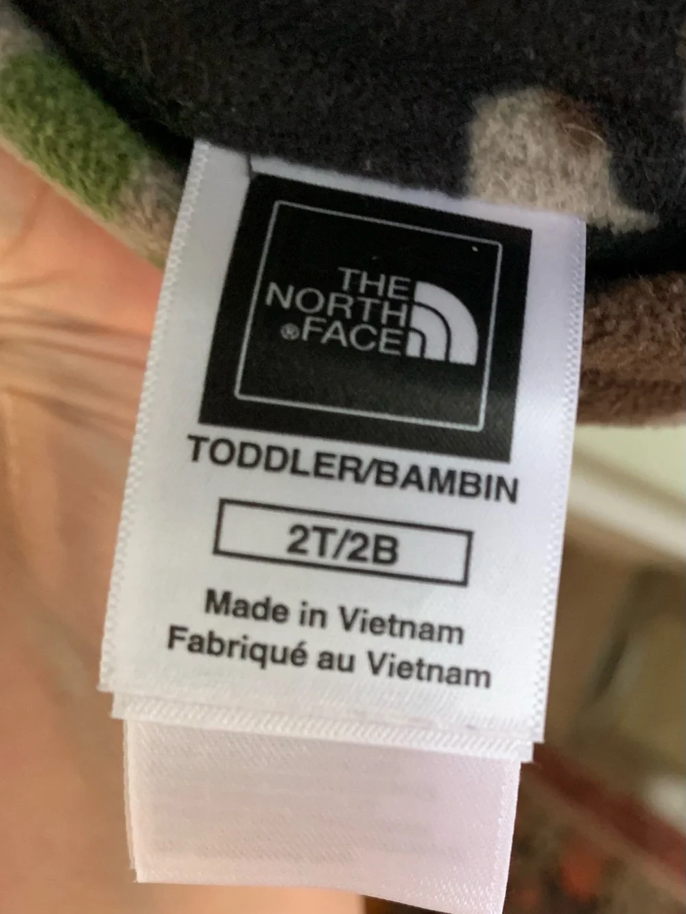 The North Face warm camo